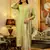Green color beautiful viscosee shimmer fabric graceful ceremonial kurti set