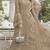 Light brown georgette semi stitched suit with embroidery sequence & moti work