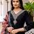 Black color beautiful viscose chanderi fabric graceful ceremonial kurti set