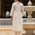 Off white color beautiful viscose chanderi fabric graceful ceremonial kurti set
