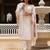 Off white color beautiful viscose chanderi fabric graceful ceremonial kurti set
