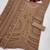 Brown georgette semi stitched suit with embroidery sequence & moti work