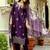 Wine color beautiful viscose chanderi fabric graceful ceremonial kurti set
