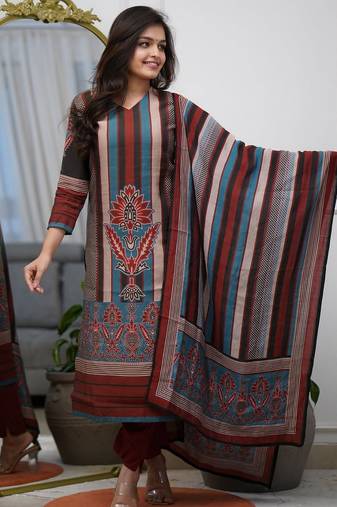 Multy color beautiful designer kurti set