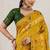 mustard makhmal soft silk blend meenakari zari shades woven saree with blouse
