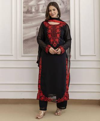 Black color beautiful kurti set 1