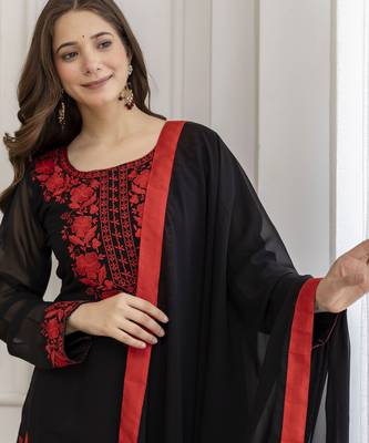 Black color beautiful kurti set 3