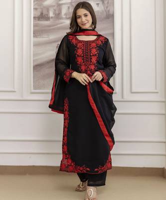 Black color beautiful kurti set 5