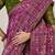 wine makhmal soft silk blend meenakari zari shades woven saree with blouse