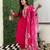 Pink color beautiful designer kurti set