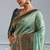pista green kanjivaram mul silk blend zari meenakari woven saree with blouse