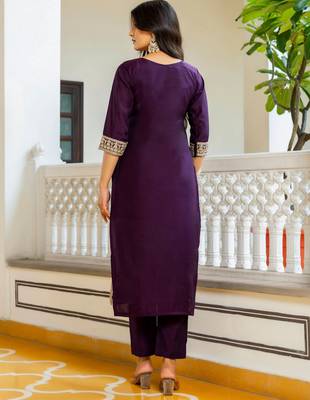 Voilet color beautiful kurti set 2