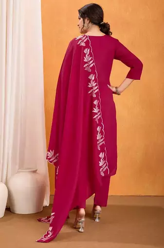 Pink color beautiful kurti set