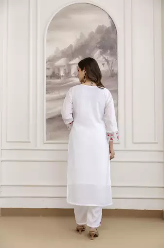 White color beautiful kurti set