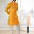 Yellow color jacquard silk fabric designer embroidered kurta payjama for men's