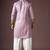 Lavendar color beautiful printed silk fabric ceremonial men's kurta payjama