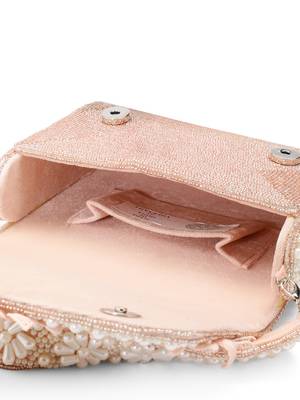 blush & bead dusty pink & pearl white floral cutwork embellished velvet clutch 6