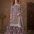 Lavender color elegant net fabric designer embroidered palazzo suit