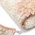blush & bead dusty pink & pearl white floral cutwork embellished velvet clutch
