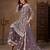 Lavender color elegant net fabric designer embroidered palazzo suit