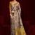 yellow color soft silk blend fabric graceful partywear saree