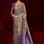 lavender color soft silk blend fabric graceful partywear saree