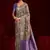 lavender color soft silk blend fabric graceful partywear saree