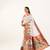 white color woven designer banarasi pashmina silk blend saree