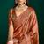 corol color beautiful tussar silk blend fabric sophisticated woven designer saree