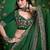 dark green color faux fabric festive special partywear saree