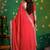 red color faux fabric festive special partywear saree