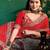 red color faux fabric festive special partywear saree