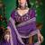 violet color faux fabric festive special partywear saree