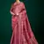 light pink color beautiful tussar silk blend fabric sophisticated woven saree