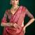light pink color beautiful tussar silk blend fabric sophisticated woven designer saree