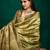 mehandi color beautiful tussar silk blend fabric sophisticated woven designer saree