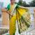 woven meenakari jacquard designer parrot green color paithani silk blend saree