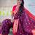 woven meenakari jacquard designer wine color paithani silk blend saree