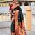 green color paithani silk blend woven meenakari jacquard designer saree