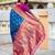 firozi color paithani silk blend woven meenakari jacquard designer saree