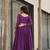 Purple Star Georgette Gown with Bead & Sequin Embroidery | Fully Stitched Women’s Partywear & Festive Gown