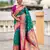 rama color paithani silk blend woven meenakari jacquard saree