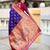 violet color paithani silk blend woven meenakari jacquard designer saree