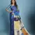 blue color malai crepe art silk fabric beautiful digital printed saree