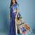 blue color malai crepe art silk fabric beautiful digital printed saree