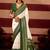 sambhalpuri foil printed green color velvet tussar silk blend fabric sophisticated saree