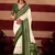 sambhalpuri foil printed green color velvet tussar silk blend fabric sophisticated saree