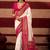sambhalpuri foil printed pink color velvet tussar silk blend fabric sophisticated saree