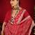 red color velvet tussar silk blend beautiful partywear saree