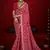 pink color velvet tussar silk blend beautiful partywear saree